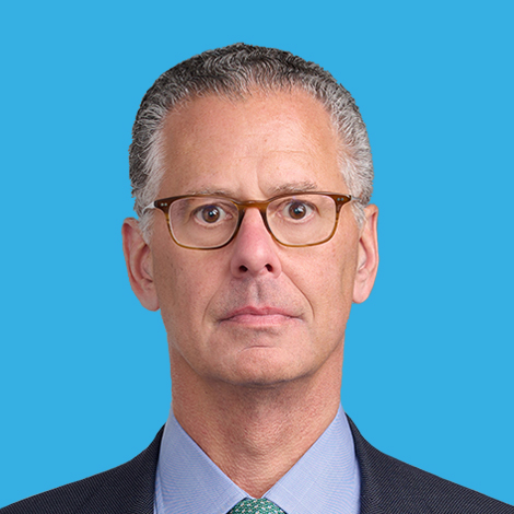 David Danovitch large square photo on blue background