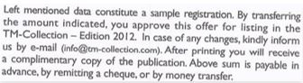 Example of invoice that includes typos, grammar or spelling mistakes, fake URL links, or any link that leads to any website other than USPTO.GOV., WIPO.INT. or EUROPA.EU