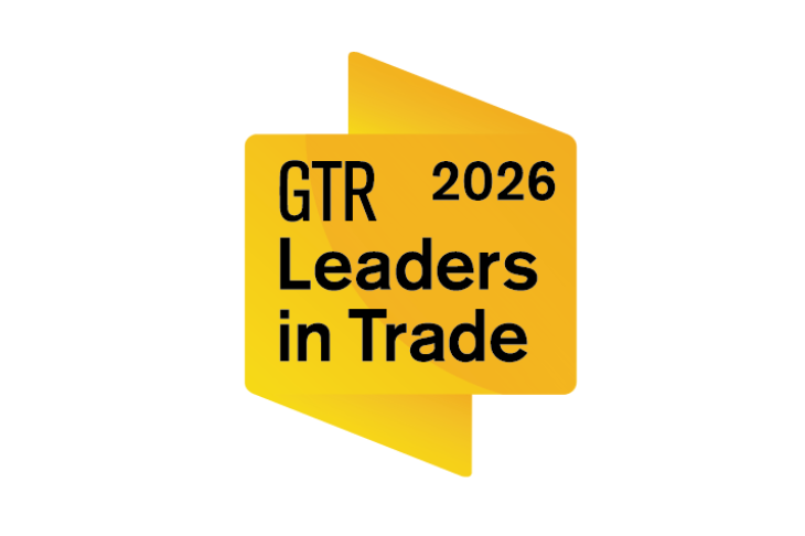 2026 Global Trade Review (GTR) Leaders in Trade awards badge